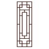 Chinese Style Imitation Redwood Lattice Window Film No Glue Sliding Door Static Window Film Frosted Glass Window Film; 15x39 inch