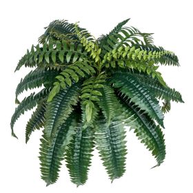 Artificial Ferns 2 Pcs, Natural Spread Diameter 35-39 Inch, Large Hanging Artificial Boston Ferns, Fake Plant Wall Decor with 35 Branches