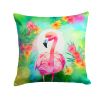 NEW Hippie Animal Flamingo Throw Pillow Machine Washable, Indoor Outdoor Decorative Pillow for Couch, Bed or Patio, 14Hx14W