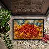 Crawfish Boil Doormat Front Door Mat Indoor Outdoor Rugs for Entryway, Non Slip Washable Low Pile, 18H X 27W