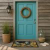 Shucking Oysters Doormat Front Door Mat Indoor Outdoor Rugs for Entryway, Non Slip Washable Low Pile, 18H X 27W