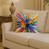 Gay Pride Joy as Resistance Throw Pillow Machine Washable, Indoor Outdoor Decorative Pillow for Couch, Bed or Patio, 14Hx14W