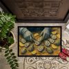 Shucking Oysters Doormat Front Door Mat Indoor Outdoor Rugs for Entryway, Non Slip Washable Low Pile, 18H X 27W