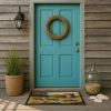Crabs Stand Off Doormat Front Door Mat Indoor Outdoor Rugs for Entryway, Non Slip Washable Low Pile, 18H X 27W