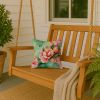Delaware Peach Blossom in Watercolor Throw Pillow Machine Washable, Indoor Outdoor Decorative Pillow for Couch, Bed or Patio, 14Hx14W