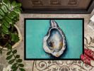 NEW Aqua Pearl Oyster Doormat Front Door Mat Indoor Outdoor Rugs for Entryway, Non Slip Washable Low Pile, 18H X 27W