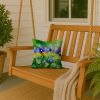 Illinois Violet in Watercolor Throw Pillow Machine Washable, Indoor Outdoor Decorative Pillow for Couch, Bed or Patio, 14Hx14W