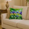 Illinois Violet in Watercolor Throw Pillow Machine Washable, Indoor Outdoor Decorative Pillow for Couch, Bed or Patio, 14Hx14W