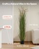 Artificial Grass Plant, 2 Pack 59 inch Horsetail Reed Grass in Pot