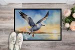 Gull Flying Low Doormat Front Door Mat Indoor Outdoor Rugs for Entryway, Non Slip Washable Low Pile, 24H X 36W