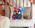 NEW Hippie Animal Eagle Throw Pillow Machine Washable, Indoor Outdoor Decorative Pillow for Couch, Bed or Patio, 14Hx14W