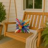 Gay Pride Joy as Resistance Throw Pillow Machine Washable, Indoor Outdoor Decorative Pillow for Couch, Bed or Patio, 14Hx14W
