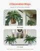 Artificial Ferns 2 Pcs, Natural Spread Diameter 35-39 Inch, Large Hanging Artificial Boston Ferns, Fake Plant Wall Decor with 35 Branches