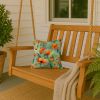California California Poppies in Watercolor Throw Pillow Machine Washable, Indoor Outdoor Decorative Pillow for Couch, Bed or Patio, 14Hx14W