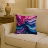 Bisexual Pride Throw Pillow Machine Washable, Indoor Outdoor Decorative Pillow for Couch, Bed or Patio, 18Hx18W