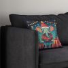 Elephant Christmas Throw Pillow Machine Washable, Indoor Outdoor Decorative Pillow for Couch, Bed or Patio, 14Hx14W