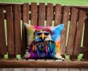 NEW Hippie Animal Eagle Throw Pillow Machine Washable, Indoor Outdoor Decorative Pillow for Couch, Bed or Patio, 14Hx14W