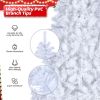 7ft 1346 Branches Automatic Tree Structure PVC Material 500 Lights Cool Color 8 Modes Christmas Tree White