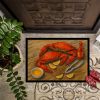 Crab Hot Doormat Front Door Mat Indoor Outdoor Rugs for Entryway, Non Slip Washable Low Pile, 18H X 27W