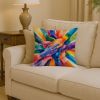 Together, Stronger Pride Throw Pillow Machine Washable, Indoor Outdoor Decorative Pillow for Couch, Bed or Patio, 14Hx14W