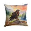 Eagle Throw Pillow Machine Washable, Indoor Outdoor Decorative Pillow for Couch, Bed or Patio, 14Hx14W