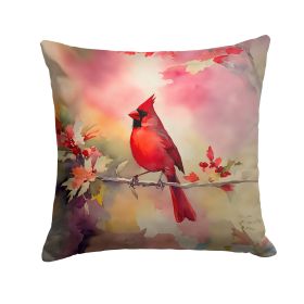 Cardinal Throw Pillow Machine Washable, Indoor Outdoor Decorative Pillow for Couch, Bed or Patio, 14Hx14W (Default: Default)