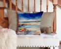 Starfish Throw Pillow Machine Washable, Indoor Outdoor Decorative Pillow for Couch, Bed or Patio, 14Hx14W