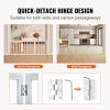 VEVOR Free Standing Dog Gate, 24" H x 60" W Freestanding Pet Gate, 3 Panels Foldable Dog Gate for Wide and Narrow Passageways