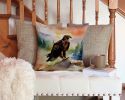 Eagle Throw Pillow Machine Washable, Indoor Outdoor Decorative Pillow for Couch, Bed or Patio, 14Hx14W