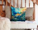 Sting Ray Throw Pillow Machine Washable, Indoor Outdoor Decorative Pillow for Couch, Bed or Patio, 14Hx14W