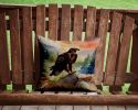 Eagle Throw Pillow Machine Washable, Indoor Outdoor Decorative Pillow for Couch, Bed or Patio, 14Hx14W